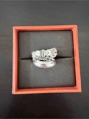 Hermès Boucle Sellier Inflexible ring, large model, Size 53